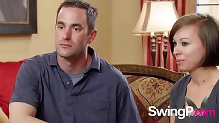 Swinger swap be worthwhile for a blojob contest&excl; Horny couples know how to take a crack at fun&period;