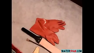 Young guy gets rough paddling cestus his tight bare aggravation